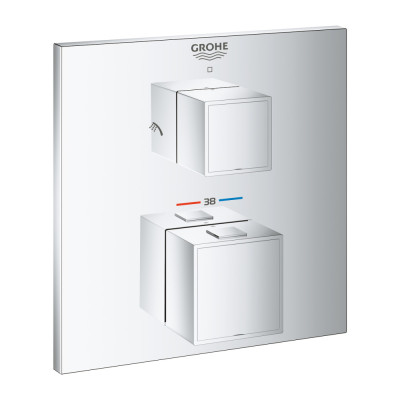 Термостат для душа Grohe Grohtherm Cube с переключателем на 2 положения (24154000)