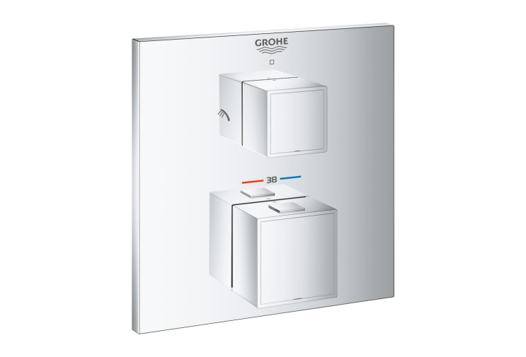 Термостат для душа Grohe Grohtherm Cube с переключателем на 2 положения (24154000) 24154000