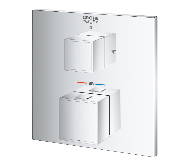 Термостат для душа Grohe Grohtherm Cube с переключателем на 2 положения (24154000) Термостат для душа Grohe Grohtherm Cube с переключателем на 2 положения (24154000)