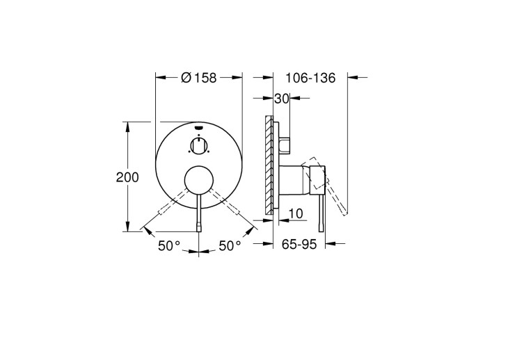 Смеситель однорычажный Grohe Essence на 3 выхода (24092001) 24092001