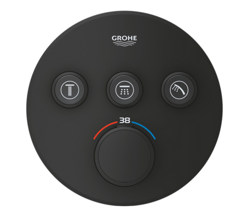 Термостат для вбудованого монтажу Grohe Grohtherm SmartControl на 3 виходи (29508kf0)