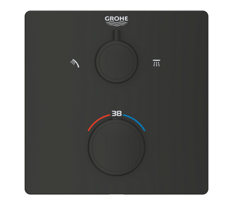 Термостат для душа Grohe Grohtherm с переключателем на 2 положения верхний/ручной душ (1022092430) Термостат для душа Grohe Grohtherm с переключателем на 2 положения верхний/ручной душ (1022092430)