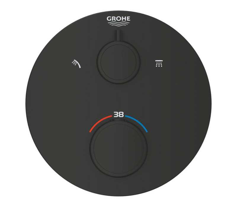 Термостат для душа Grohe Grohtherm с переключателем на 2 положения верхний/ручной душ (1022082430) Термостат для душа Grohe Grohtherm с переключателем на 2 положения верхний/ручной душ (1022082430)