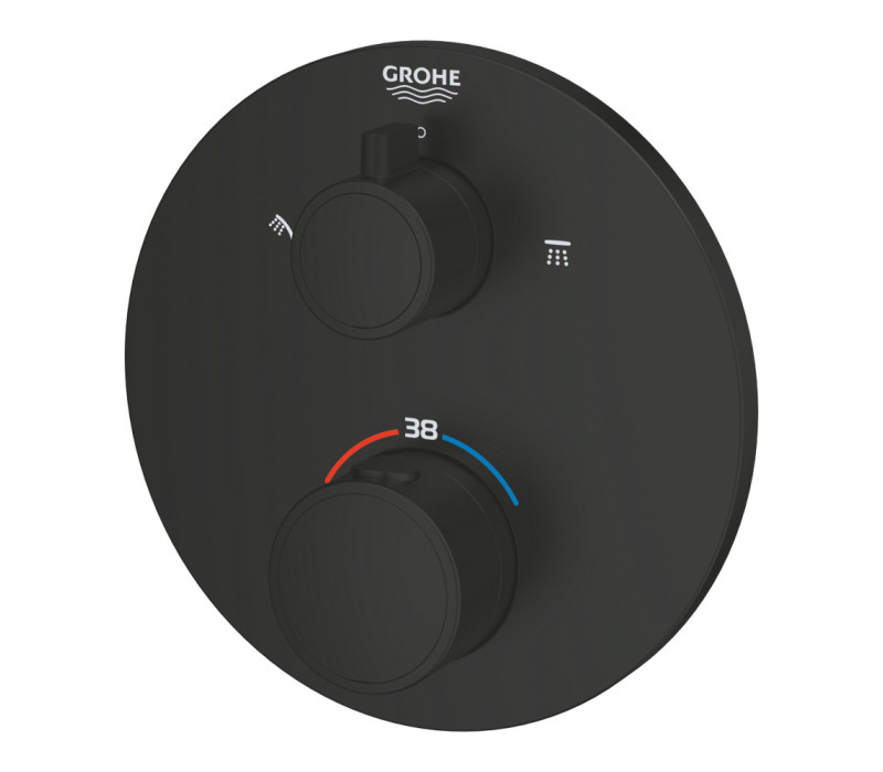 Термостат для душа Grohe Grohtherm с переключателем на 2 положения верхний/ручной душ (1022082430) Термостат для душа Grohe Grohtherm с переключателем на 2 положения верхний/ручной душ (1022082430)
