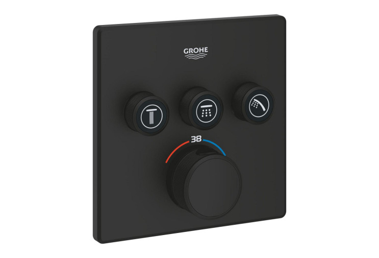 Термостат скрытого монтажа Grohe Grohtherm SmartControl с 3 кнопками управления (102167KF00) 102167KF00