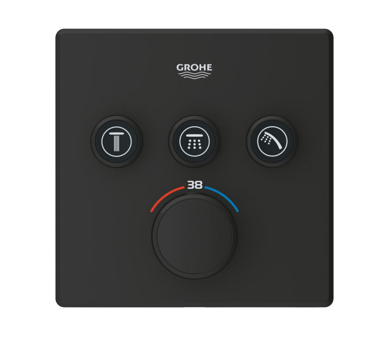 Термостат скрытого монтажа Grohe Grohtherm SmartControl с 3 кнопками управления (102167KF00) Термостат скрытого монтажа Grohe Grohtherm SmartControl с 3 кнопками управления (102167KF00)