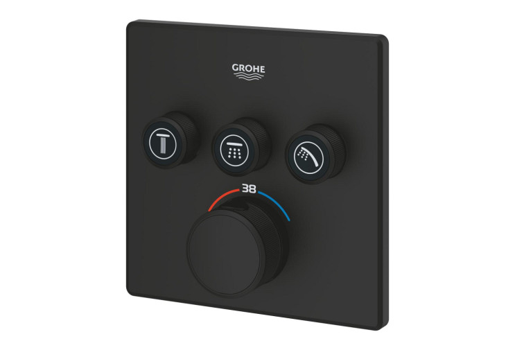 Термостат скрытого монтажа Grohe Grohtherm SmartControl с 3 кнопками управления (102167KF00) 102167KF00