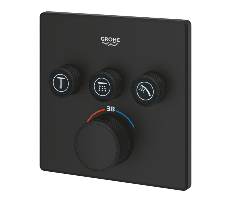 Термостат скрытого монтажа Grohe Grohtherm SmartControl с 3 кнопками управления (102167KF00) Термостат скрытого монтажа Grohe Grohtherm SmartControl с 3 кнопками управления (102167KF00)