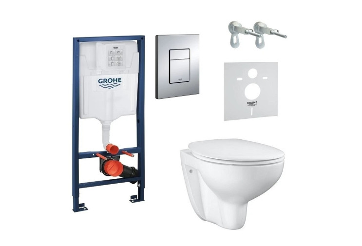 Комплект Grohe Bau Ceramic, інсталяційна система з підвісним унітазом (39586000) 39586000