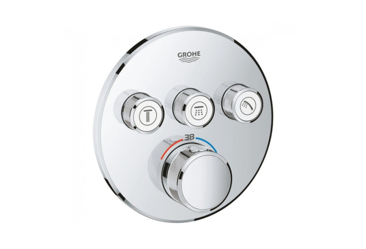 Термостат настенный на 3 выхода GROHE GROHTHERM SMARTCONTROL 29121000 29121000