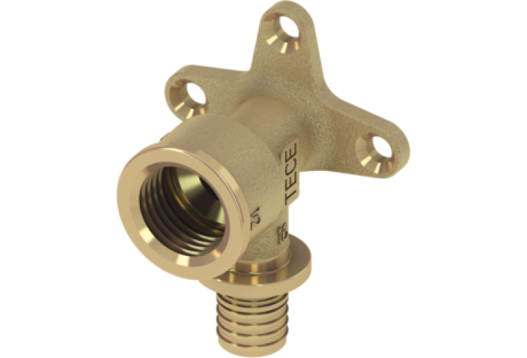Колено настенное TECEflex 16 x 1/2"ВР 768516