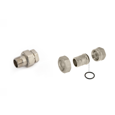 Американка пряма General Fittings 2700 нік. 1" конус