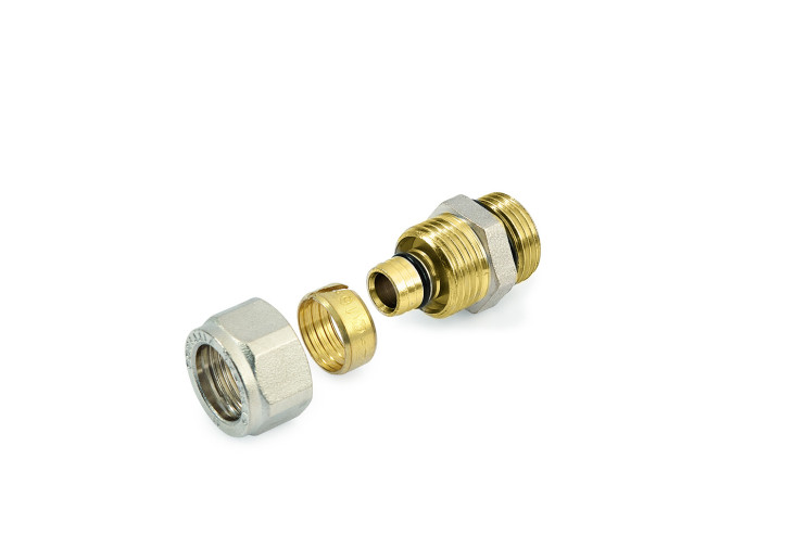 Ниппель под металлопластик General Fittings 1/2X16X2 NK. 530001N041620A