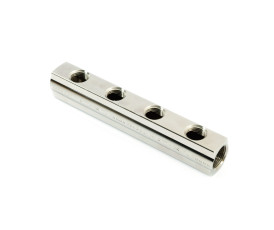 Колектор розпод. General Fittings 6200 7 виходи, 1"х1/2" нікель. латунь (1 штука) Колектор розпод. General Fittings 6200 7 виходи, 1"х1/2" нікель. латунь (1 штука)