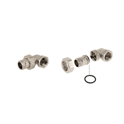 Американка кутова General Fittings 2700 нік. 1" конус