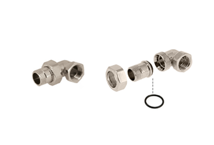 Американка угловая General Fittings 2700 ник. 1" конус 2700I4N101000A