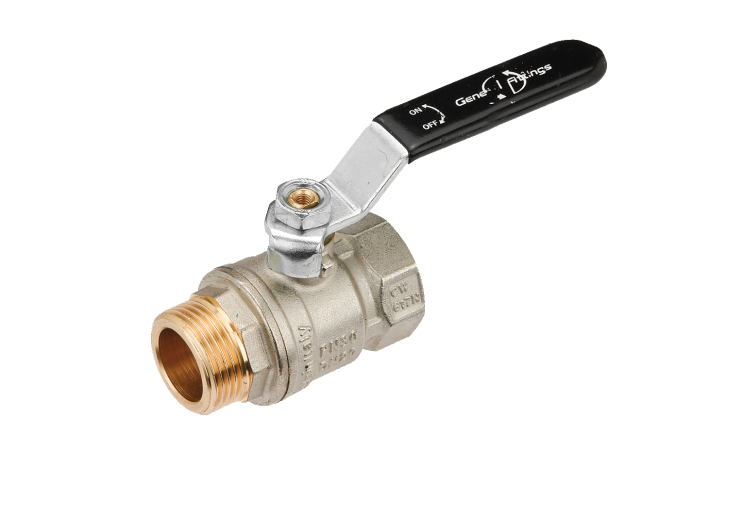 Кран шаровой General Fittings 1/2" ВН Standart, ручка 7S00L2N040400A