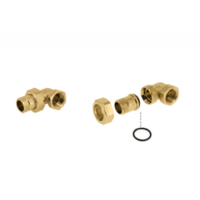 Американка кутова General Fittings 2700 латунь 1'1/2" конус