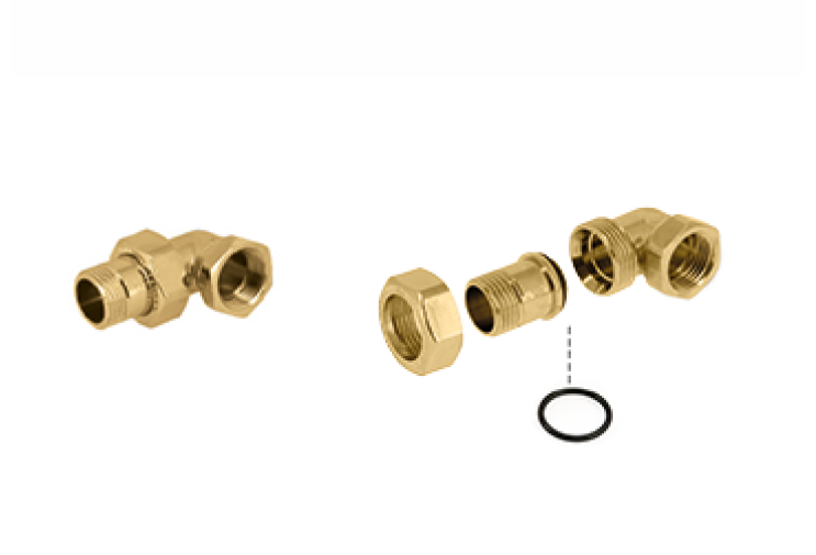Американка кутова General Fittings 2700 латунь 1'1/4" конус 2700I4H121200A