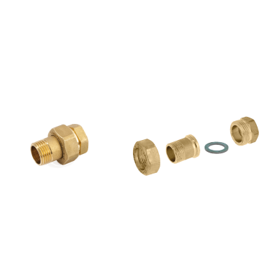 Американка пряма General Fittings 2700 латунь 1" під плоску прокладку