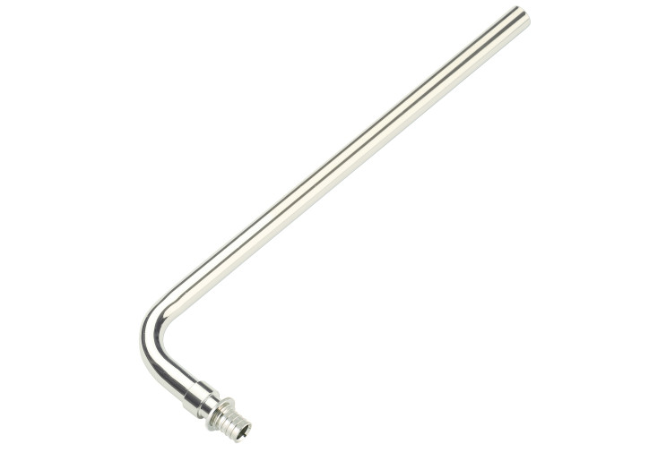 Трубка Г (хром) General Fittings 3400 для подкл.рад., 16-15, 250 мм 3400K2N161500A