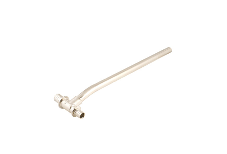 Трубка Т (хром) General Fittings 3400 для подкл.рад., 16-15-16, 250 мм 3400K8N161516A