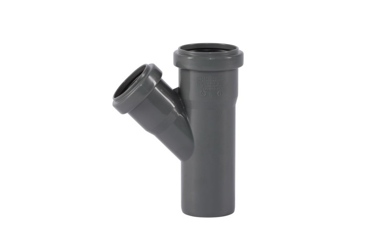 Тройник Ostendorf HT Safe 50/40х45° 172210