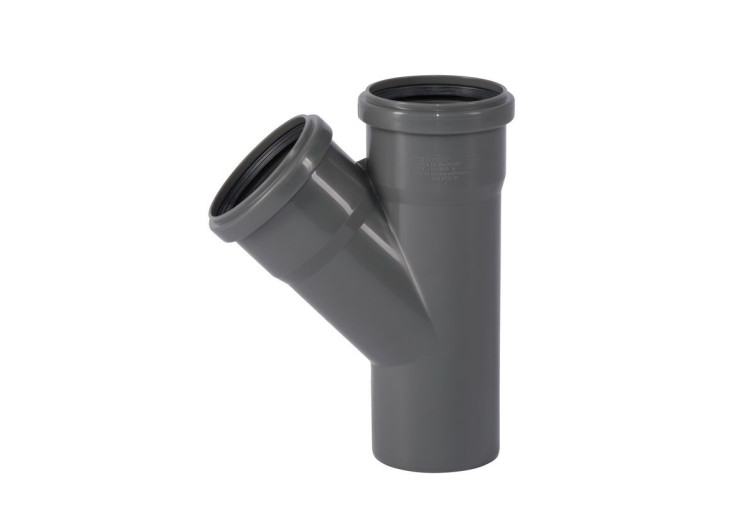 Тройник Ostendorf HT Safe 75/75х45° 173200