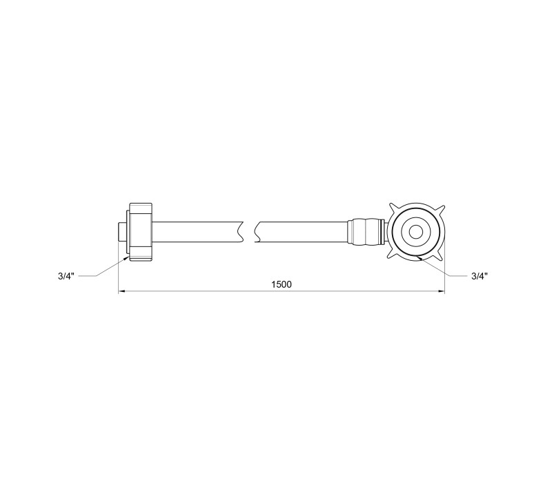 Шланг залив SD Plus для стиральной машины 150 см SD095W150 SD00004664 Шланг залив SD Plus для стиральной машины 150 см SD095W150 SD00004664