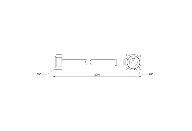 Шланг залив SD Plus для стиральной машины 200 см SD095W200 SD00004667 Шланг залив SD Plus для стиральной машины 200 см SD095W200 SD00004667