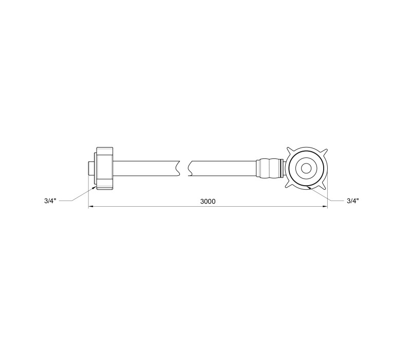 Шланг залив SD Plus для стиральной машины 300 см SD095W300 SD00004673 Шланг залив SD Plus для стиральной машины 300 см SD095W300 SD00004673