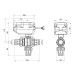 Кран кульовий зонний Icma 1/2" №344 SD00010545