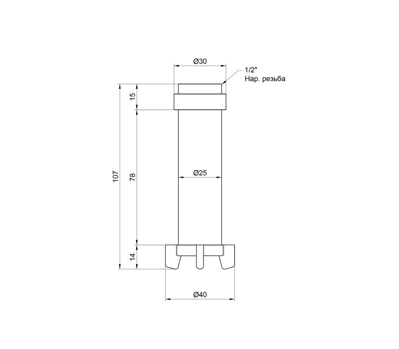 Фільтруючий картридж Icma для фільтрів 1/2" х3/4" №752 SD00010284 Фільтруючий картридж Icma для фільтрів 1/2" х3/4" №752 SD00010284