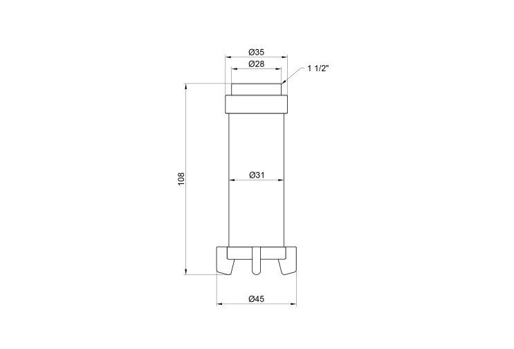 Фільтруючий картридж Icma для фільтрів 1" 1/2х2" №752 SD00010285 Фільтруючий картридж Icma для фільтрів 1" 1/2х2" №752 SD00010285