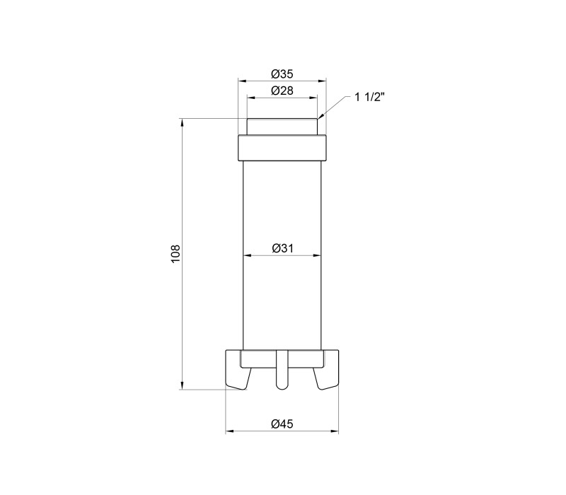 Фільтруючий картридж Icma для фільтрів 1" 1/2х2" №752 SD00010285 Фільтруючий картридж Icma для фільтрів 1" 1/2х2" №752 SD00010285