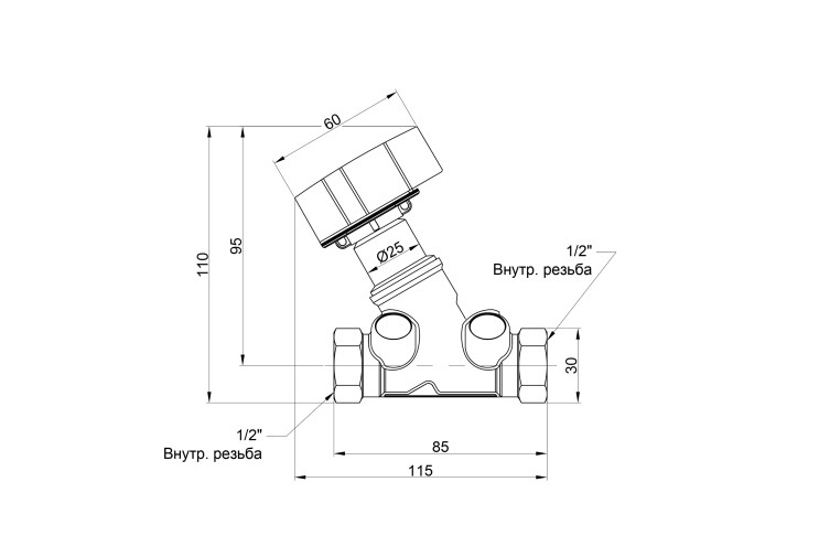 Балансувальний вентиль Icma 1/2" №C299 SD00003538