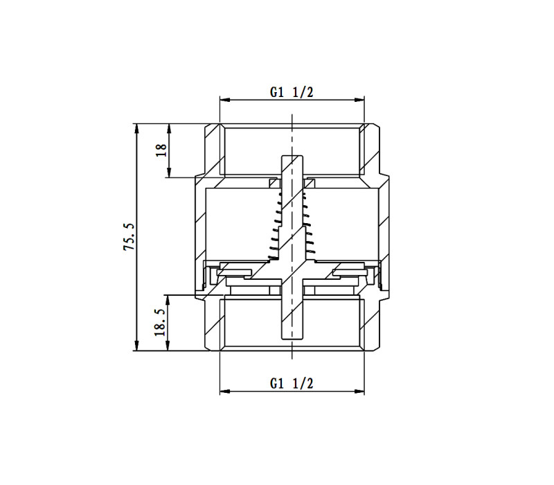 Обратный клапан SD Forte 1" 1/2 SF240W40 SD00006818