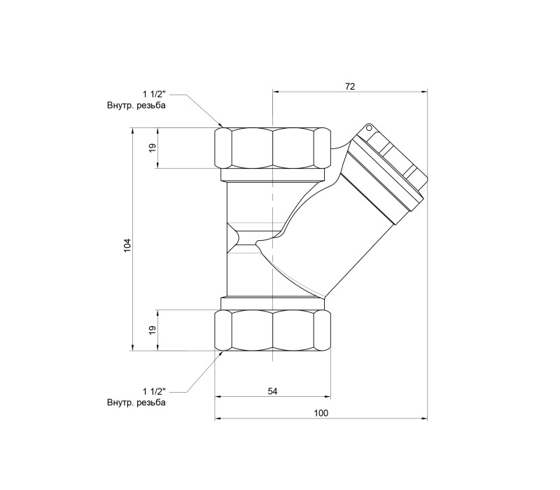 Фільтр SD Forte 1" 1/2 для води SF124W40 SD00010254 Фільтр SD Forte 1" 1/2 для води SF124W40 SD00010254