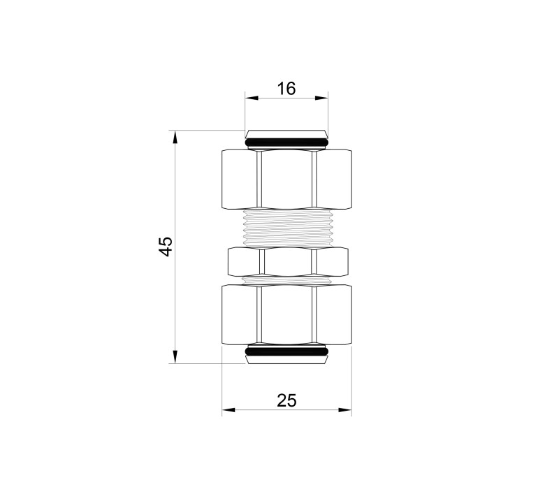 Переходник обжимной SD Plus 16х16 SD152W1616 SD00002619 Переходник обжимной SD Plus 16х16 SD152W1616 SD00002619