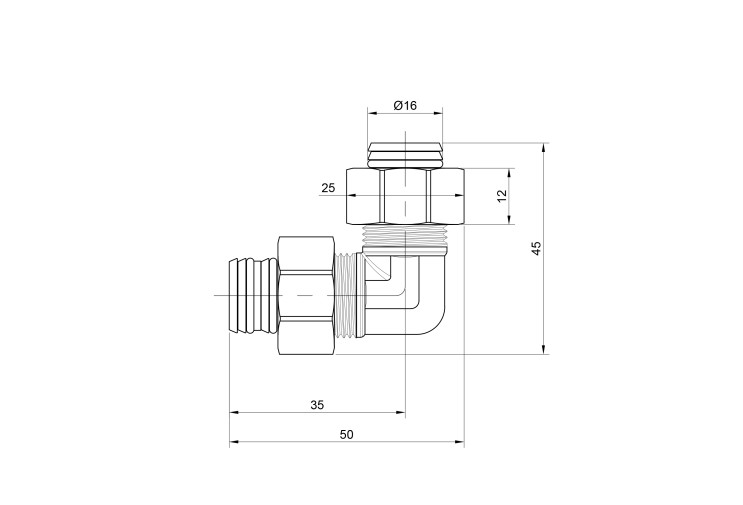 Кутик обтискний SD Plus 16 SD155W1616 SD00002720