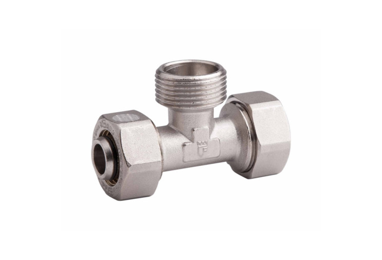 Тройник обжимной SD Plus 20х1/2"х20 НР SD160W201520 SD00002670