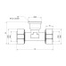 Тройник обжимной SD Plus 20х1/2"х20 ВР SD159W201520 SD00002669