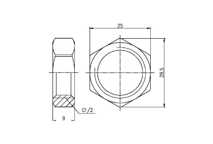 Контргайка SD Forte 1/2" SF35015 SD00002529 Контргайка SD Forte 1/2" SF35015 SD00002529