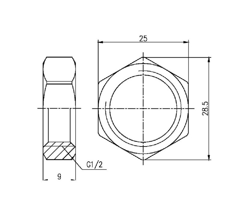 Контргайка SD Forte 1/2" SF35015 SD00002529 Контргайка SD Forte 1/2" SF35015 SD00002529