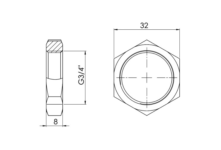 Контргайка SD Forte 3/4" SF35020 SD00002527