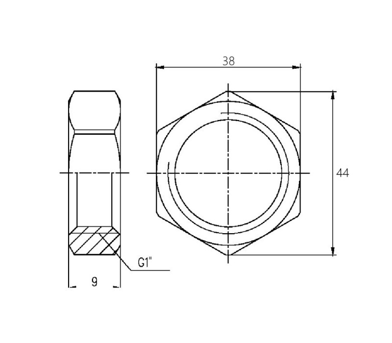 Контргайка SD Forte 1" SF35025 SD00002525 Контргайка SD Forte 1" SF35025 SD00002525