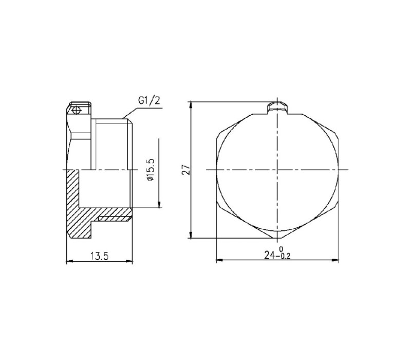 Заглушка SD Forte 1/2" НР SF35315 SD00002514 Заглушка SD Forte 1/2" НР SF35315 SD00002514