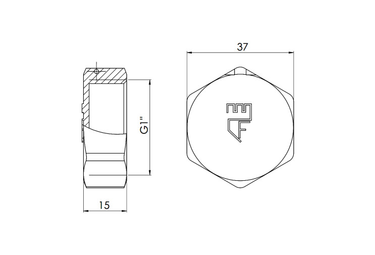 Заглушка SD Forte 1" ВР SF35225 SD00002511 Заглушка SD Forte 1" ВР SF35225 SD00002511