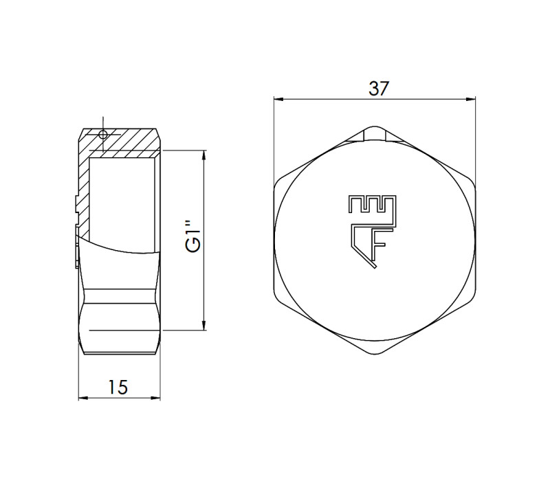 Заглушка SD Forte 1" ВР SF35225 SD00002511