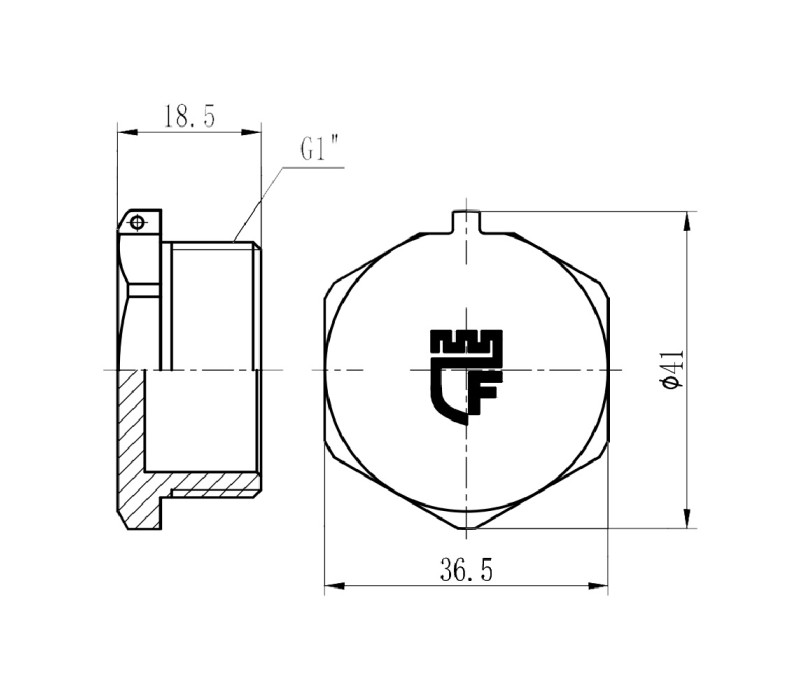Заглушка SD Forte 1" ЗР SF35325 SD00002512 Заглушка SD Forte 1" ЗР SF35325 SD00002512